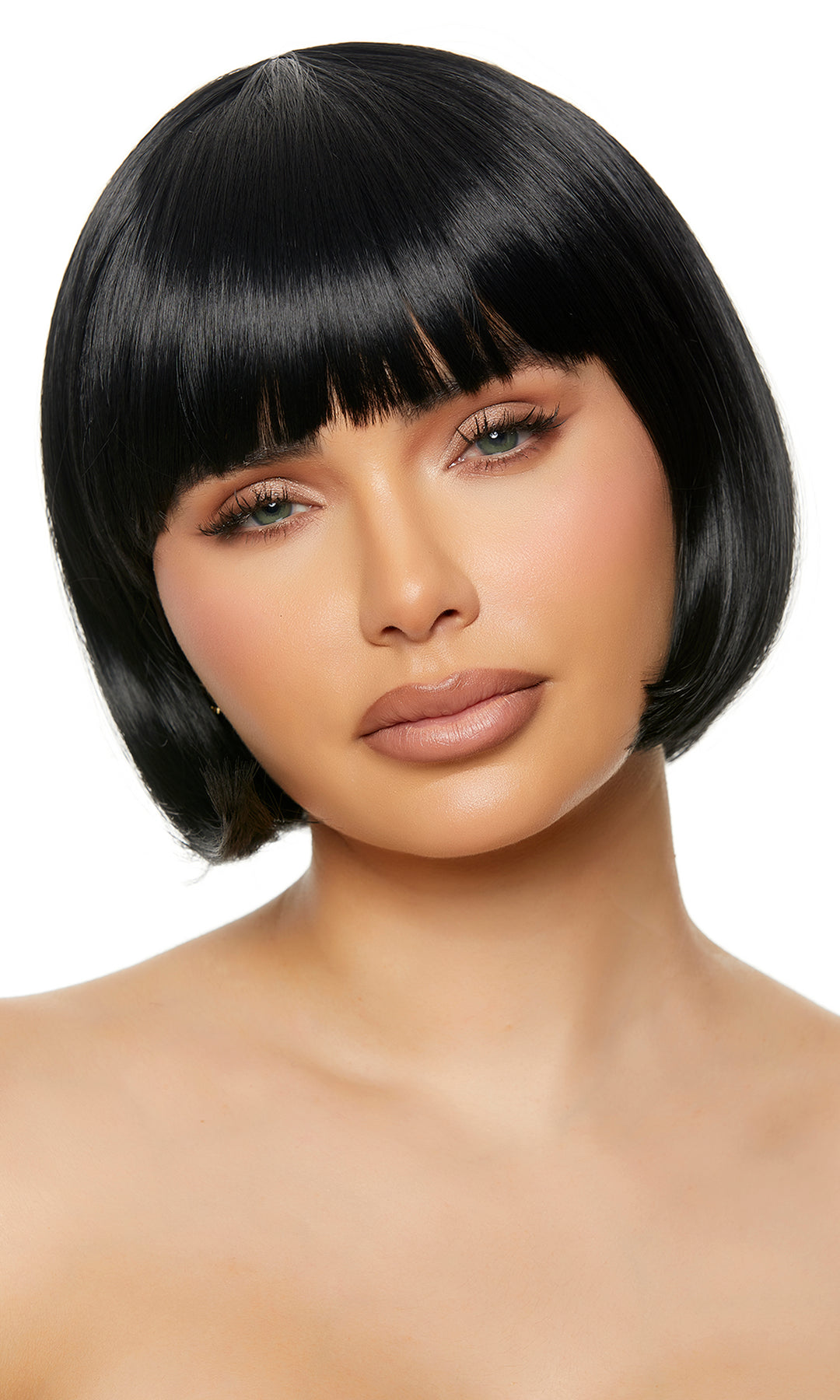 Bob Wig with Bangs - Black