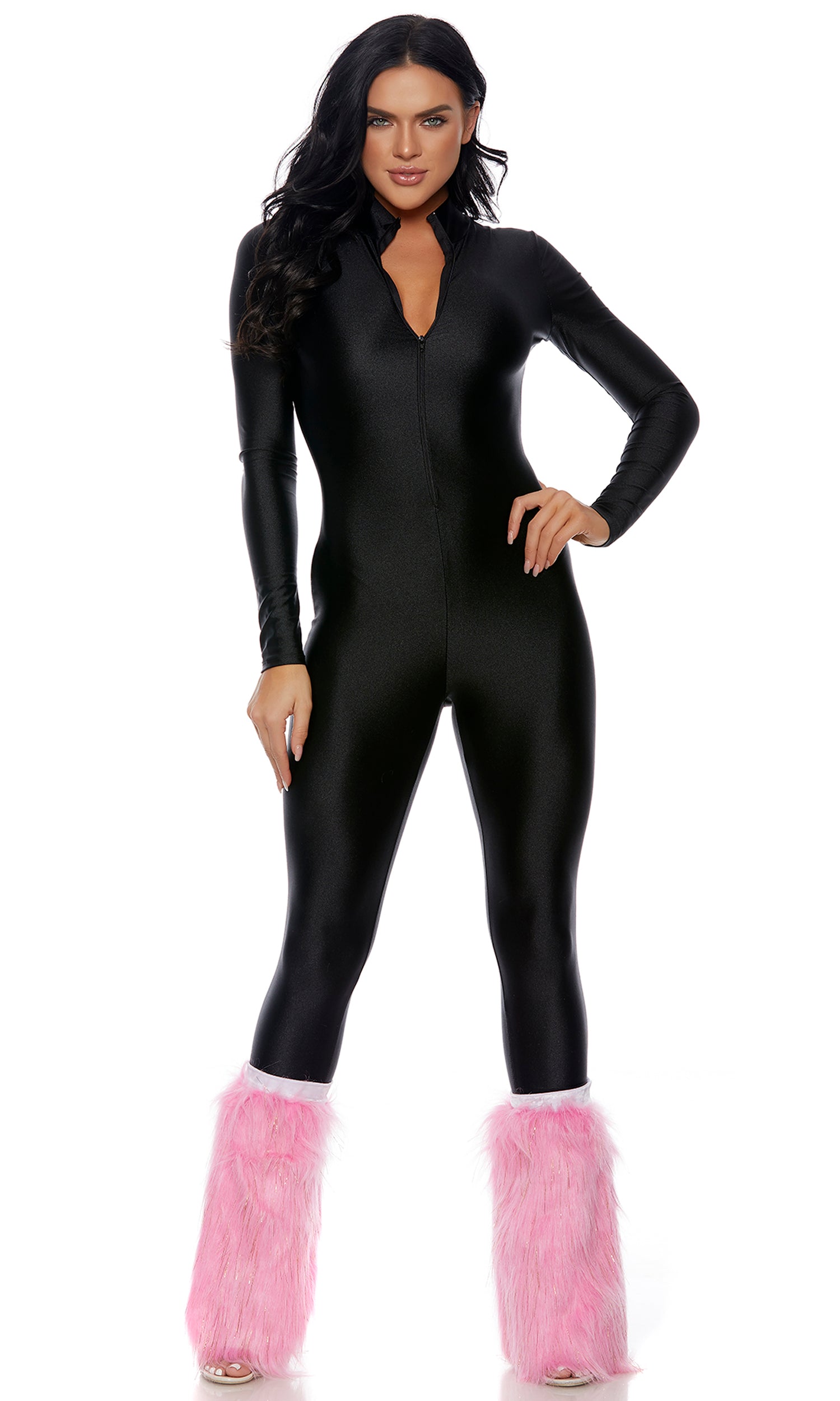 Metallic Furry Legwarmers Forplay Catalog