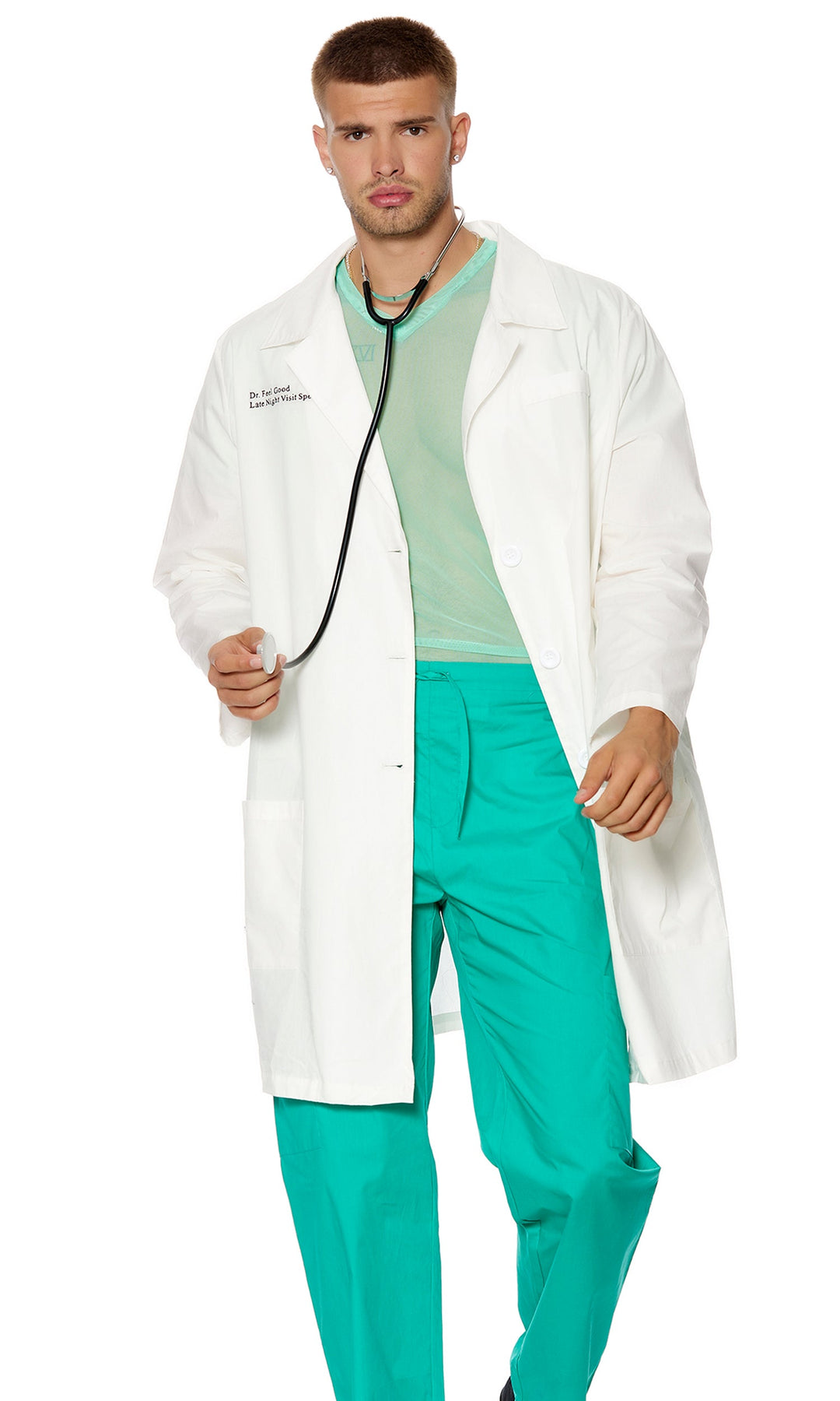 Dr. Feel Good 4-Piece Men's Doctor Costume Dr. Feel Good 4-Piece Men's Doctor Costume