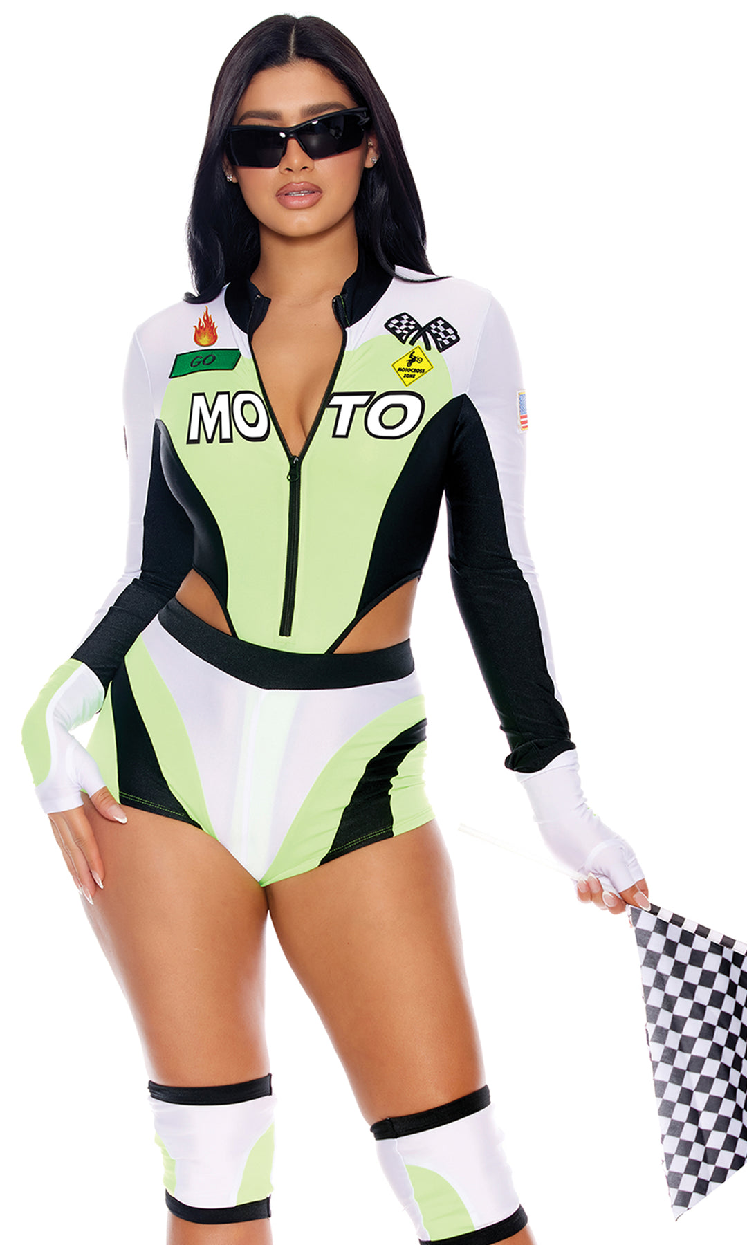 Pit Crew Race Car Driver Racing Costume Crop Top – Cosplay