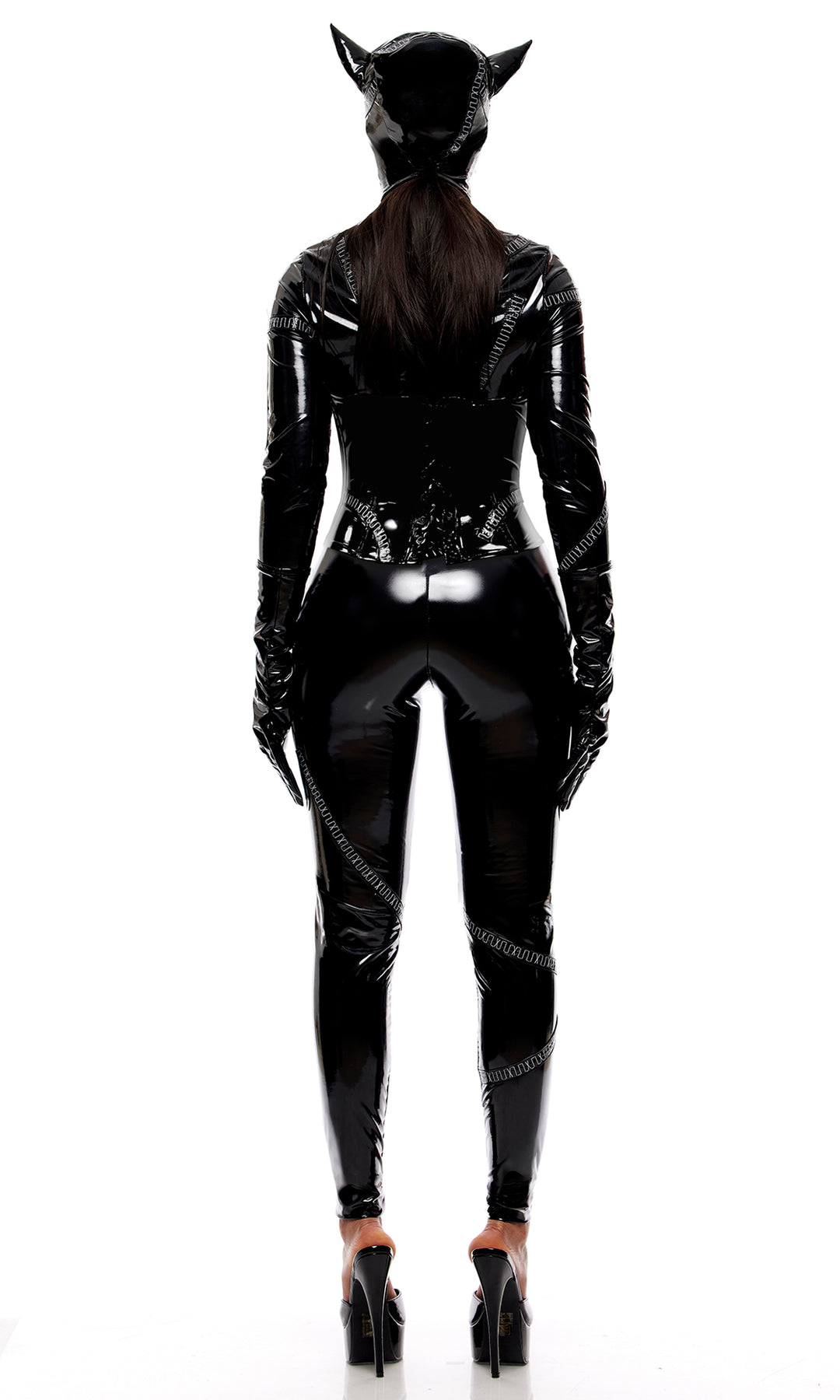 Here Kitty Kitty 4-Piece Cat Villain Costume Set
